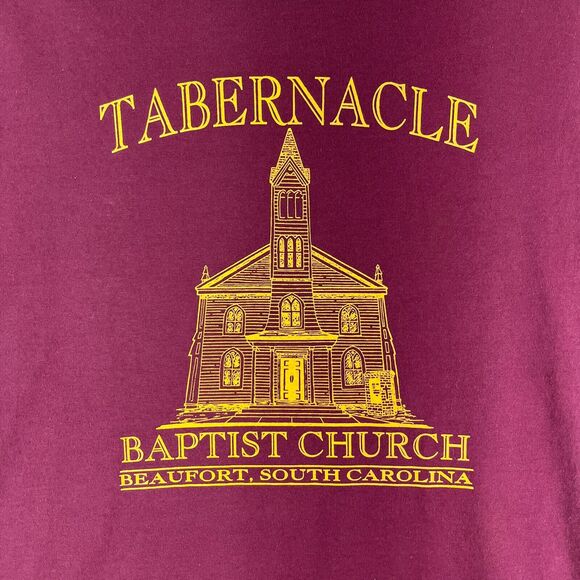 Tabernacle Shirt Mens Extra Large Maroon Church‎ Religion Baptist Carolina - Picture 1 of 10